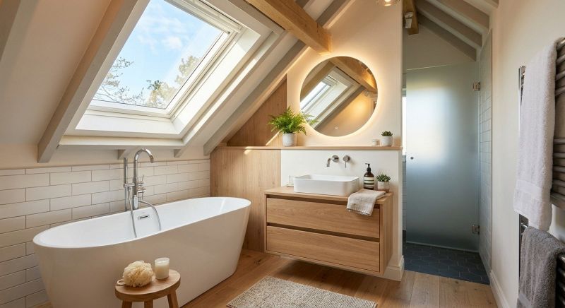 Attic Bathroom Remodeling in Oxford, MI