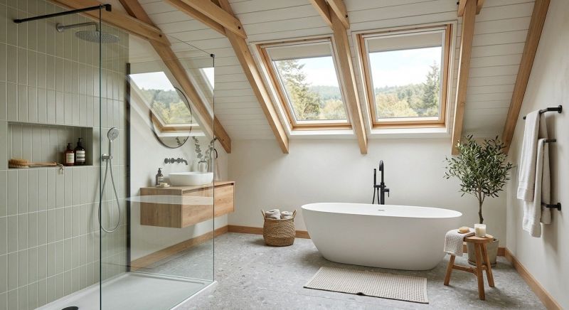 Attic Bathroom Remodeling in Oxford, MI